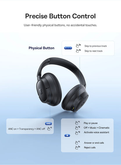 Baseus Bowie H1s Wireless Noise-Cancelling Headphones