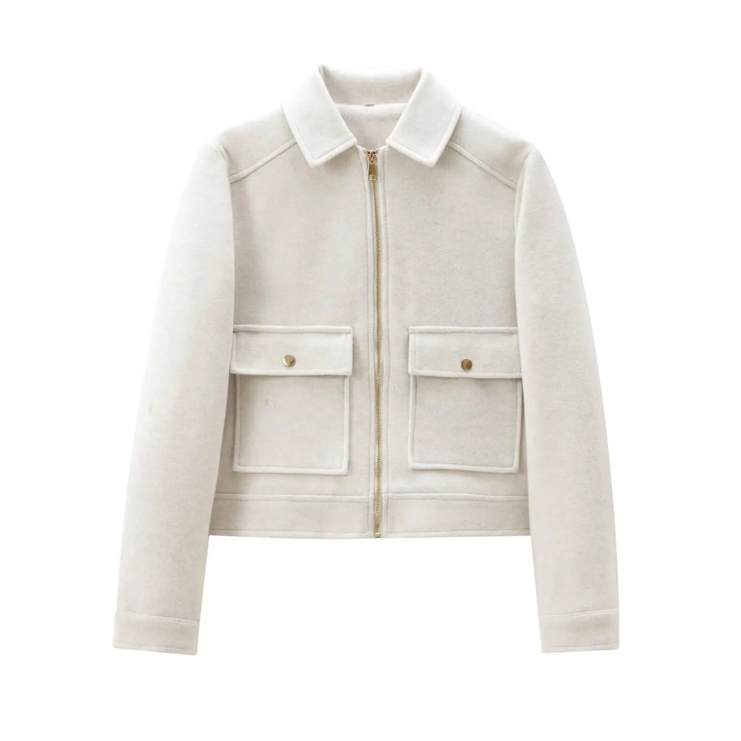 Women’s Winter Zipper Jacket – Short Streetwear Coat
