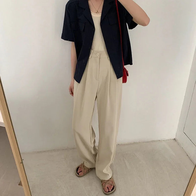Power Elegance – High Waist Office Pants for Ladies