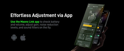 MAONO T1 Mini Wireless Lapel Mic for Phones