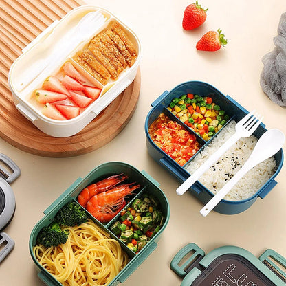 1200ML 2-Layer Bento Box – Leakproof & Portable