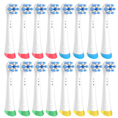 8pcs Compatible With Oral B IO Electric Toothbrush Head, Excellent Cloud Like Soft Bristles, Deep Cleaning, Colored Bottom Ring