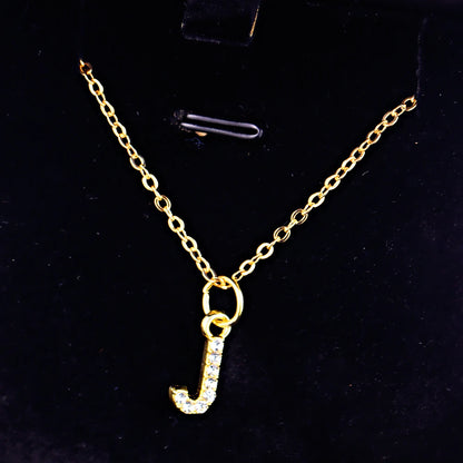 Kpop Shining A-Z Letter Pendant Charm Necklace 26 Initial Alphabet Name Golden Clavicle Chain Party Valentine's Day Jewelry Gift