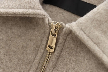 Women’s Winter Zipper Jacket – Short Streetwear Coat
