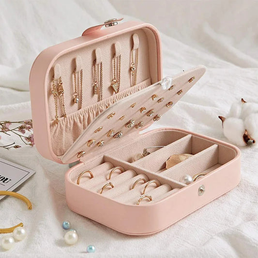 Travel Jewelry Case – Mini Portable Jewelry Organizer Box