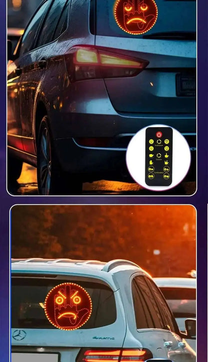 Fun Emoticon LED Hand Gesture Sign Warning Brake Light