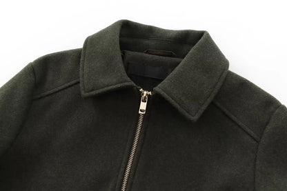 Women’s Winter Zipper Jacket – Short Streetwear Coat