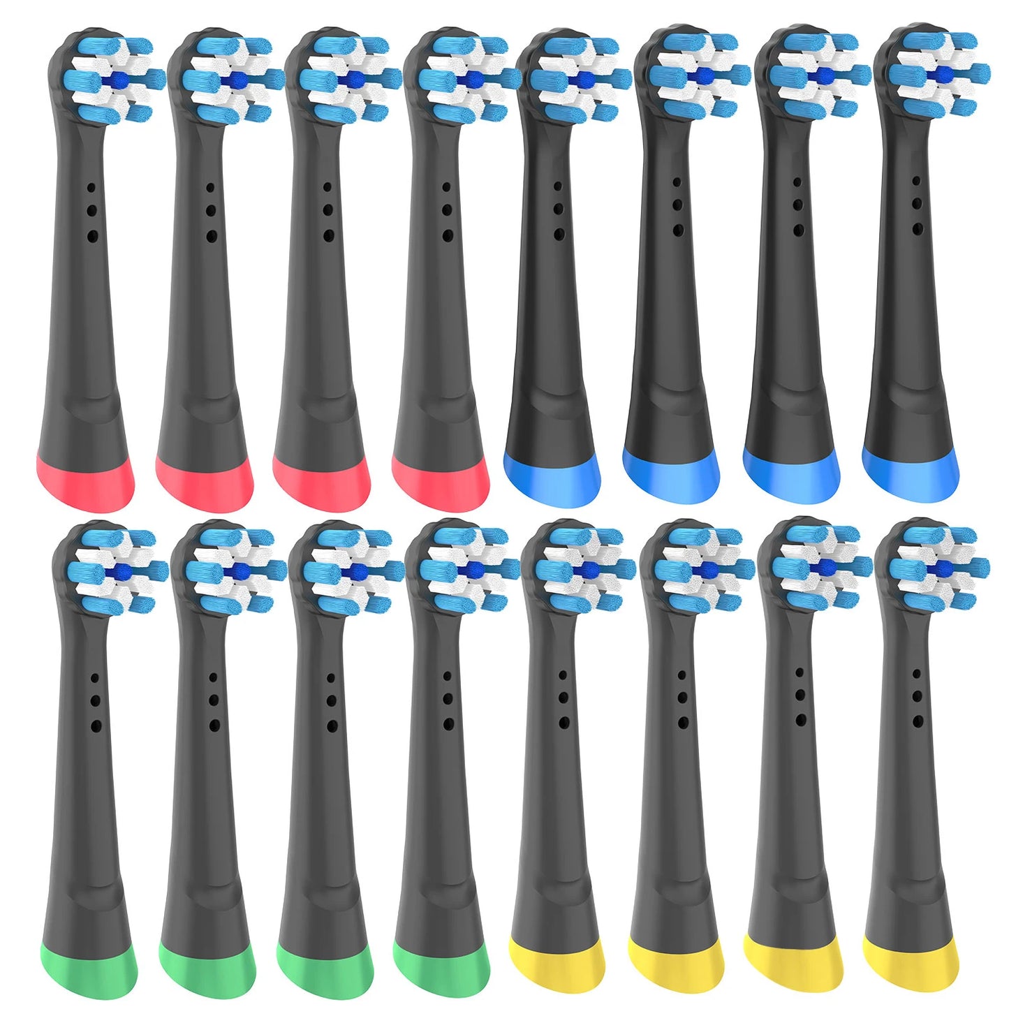 8pcs Compatible With Oral B IO Electric Toothbrush Head, Excellent Cloud Like Soft Bristles, Deep Cleaning, Colored Bottom Ring