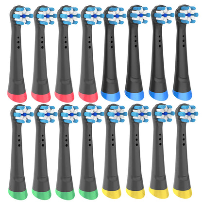 8pcs Compatible With Oral B IO Electric Toothbrush Head, Excellent Cloud Like Soft Bristles, Deep Cleaning, Colored Bottom Ring