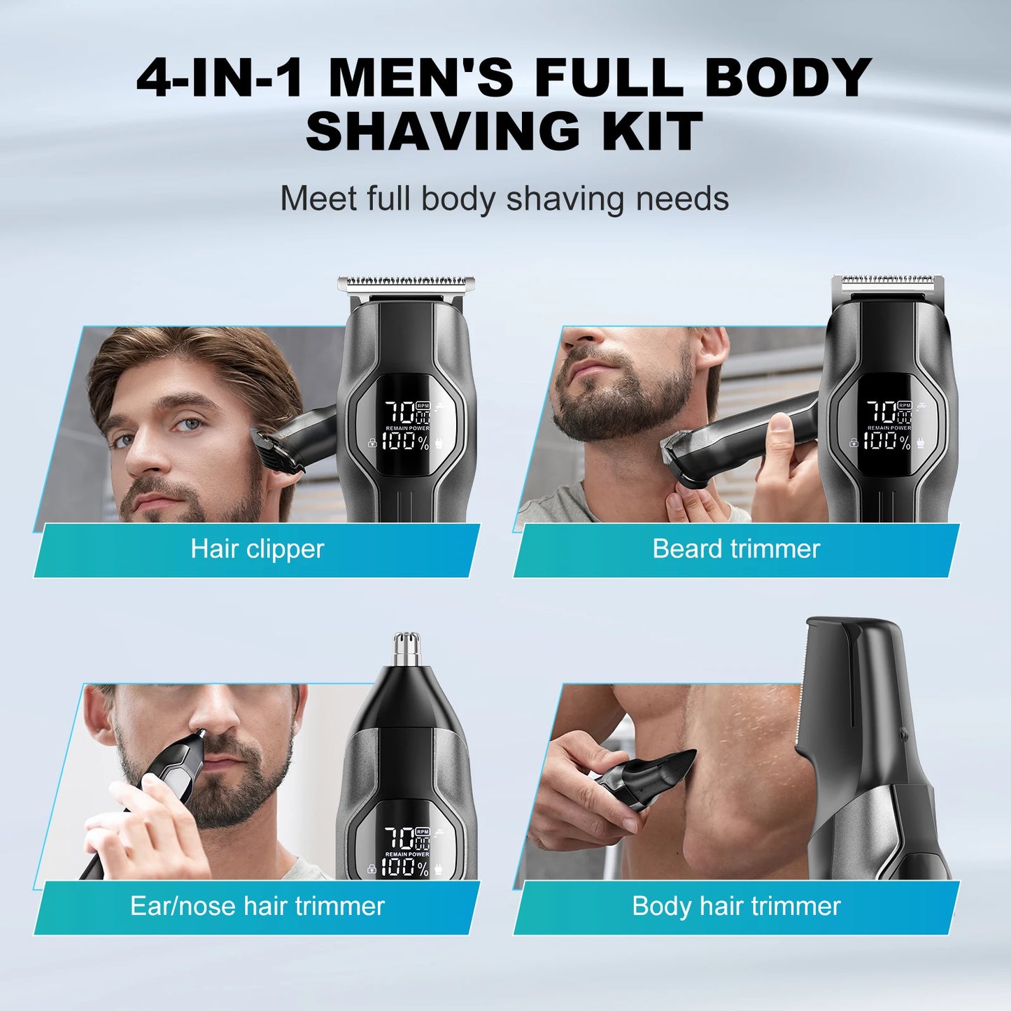 Kensen S30 4-in-1 Cordless Trimmer