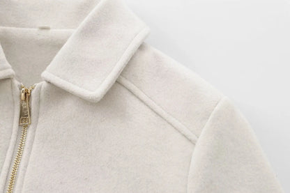 Women’s Winter Zipper Jacket – Short Streetwear Coat