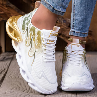 YRZL Unisex Lightweight Breathable Sports Sneakers