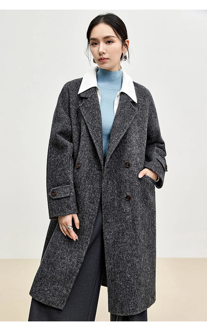 SENTUBILA Luxury Wool Coat – Elegance Redefined for Women
