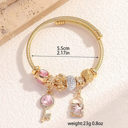 1PC Fashion Women's Multi Element Accessory Plate Family Bracelet, Suitable for Daily Wear, Party and Festival Gifts