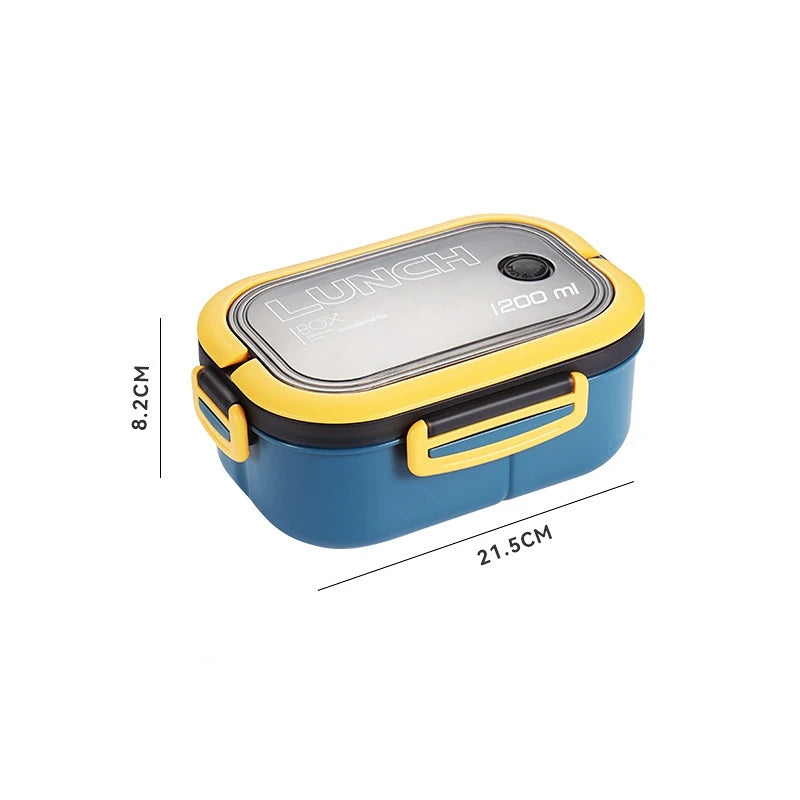 1200ML 2-Layer Bento Box – Leakproof & Portable