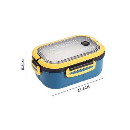 1200ML 2-Layer Bento Box – Leakproof & Portable