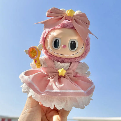 17cm Labubu Doll Clothes – Cute Kpop Idol Skirt Outfit Accessories