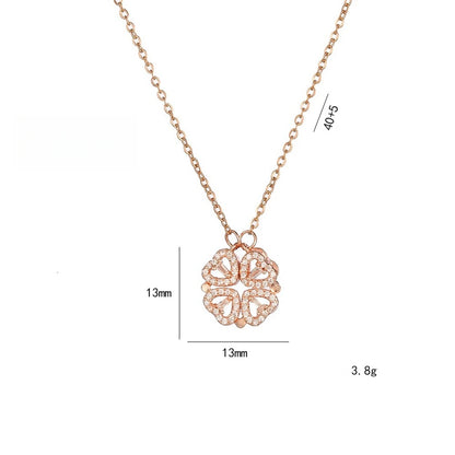 Lucky Four Leaf Clover Women Necklace