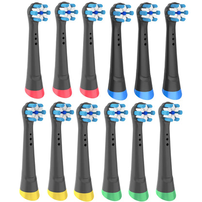 8pcs Compatible With Oral B IO Electric Toothbrush Head, Excellent Cloud Like Soft Bristles, Deep Cleaning, Colored Bottom Ring