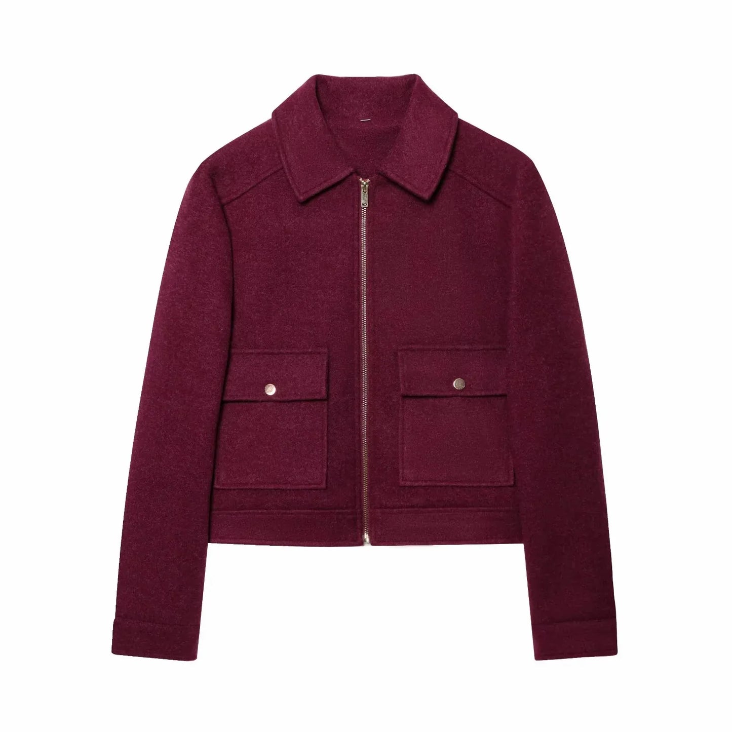 Women’s Winter Zipper Jacket – Short Streetwear Coat