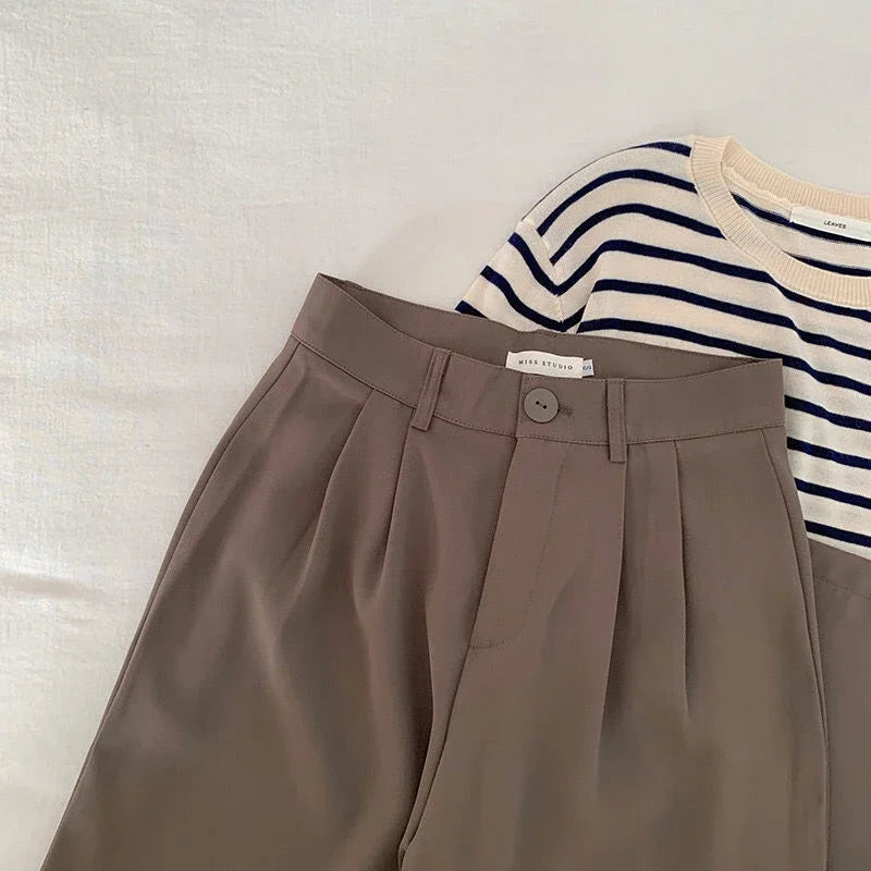 Power Elegance – High Waist Office Pants for Ladies
