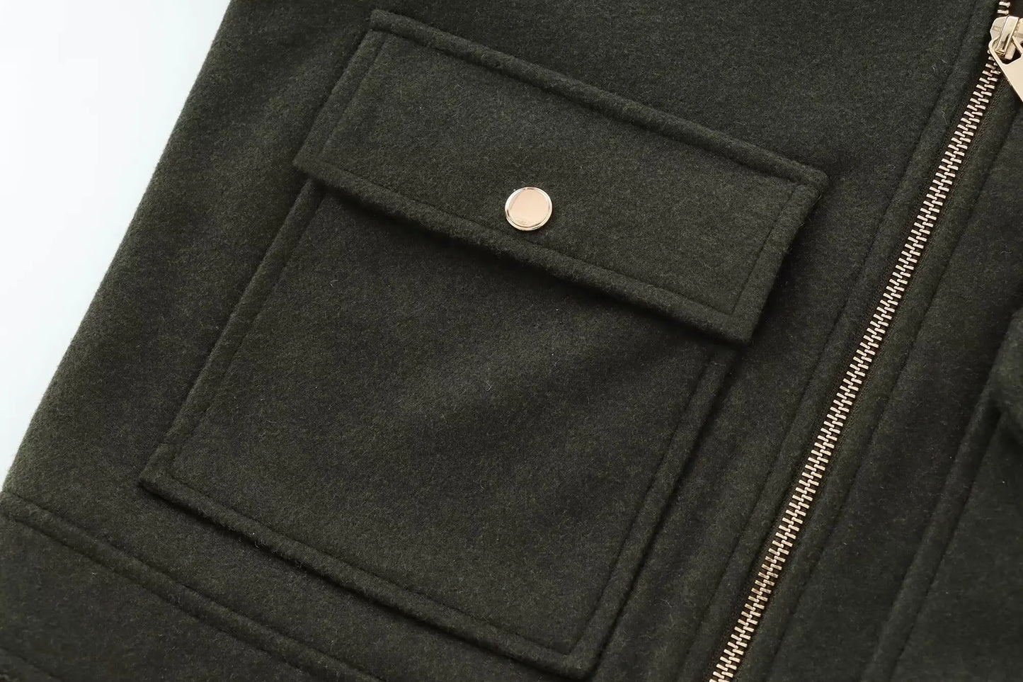 Women’s Winter Zipper Jacket – Short Streetwear Coat