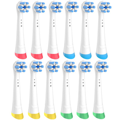 8pcs Compatible With Oral B IO Electric Toothbrush Head, Excellent Cloud Like Soft Bristles, Deep Cleaning, Colored Bottom Ring