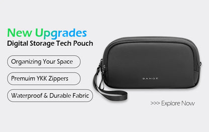 BANGE Waterproof School Laptop Backpack with USB Charging