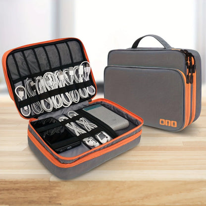 Multi-Layer Travel Cable Organizer Bag