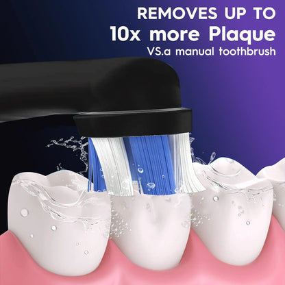 8pcs Compatible With Oral B IO Electric Toothbrush Head, Excellent Cloud Like Soft Bristles, Deep Cleaning, Colored Bottom Ring