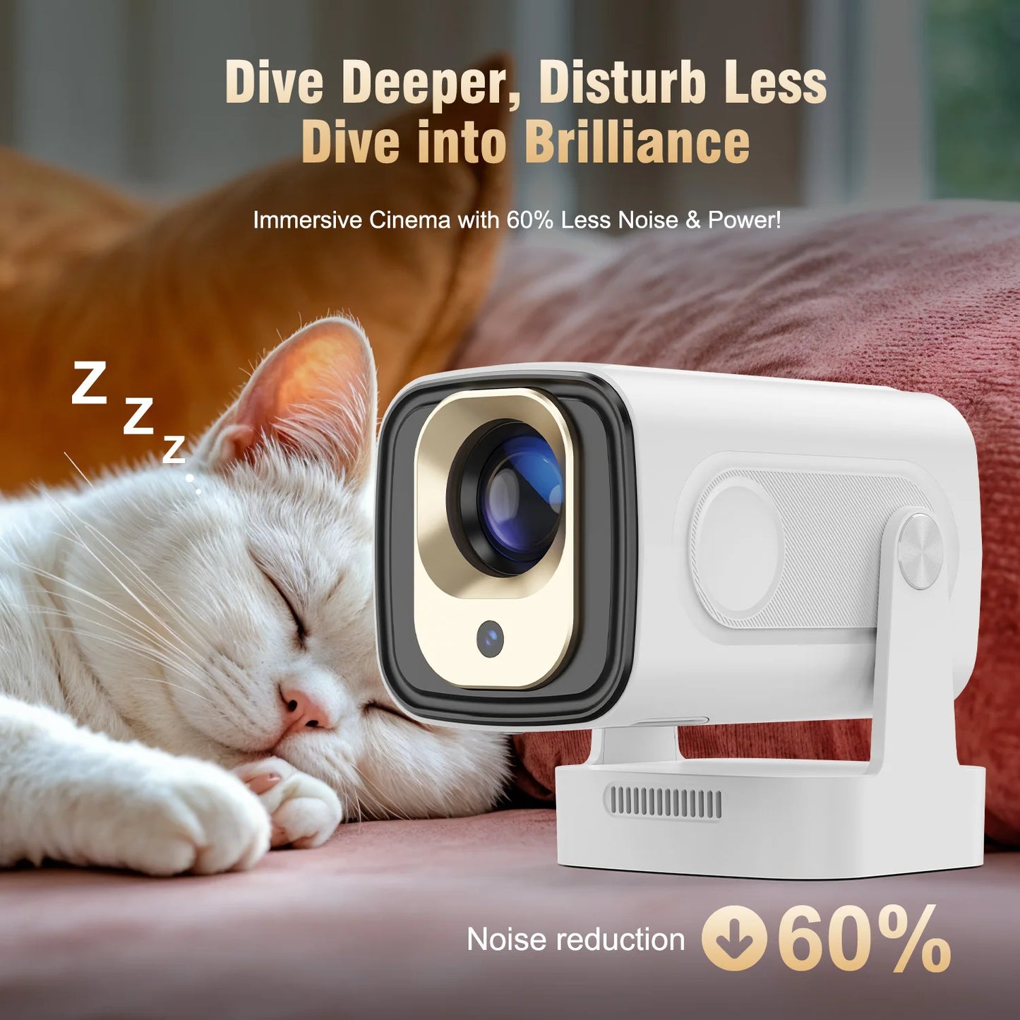 Magcubic HY310 Android 11 Projector 4K Native 1080P Auto Focus Native 330ANSI Dual Wifi BT5.4 Air Mouse Voice Home Outdoor Movie