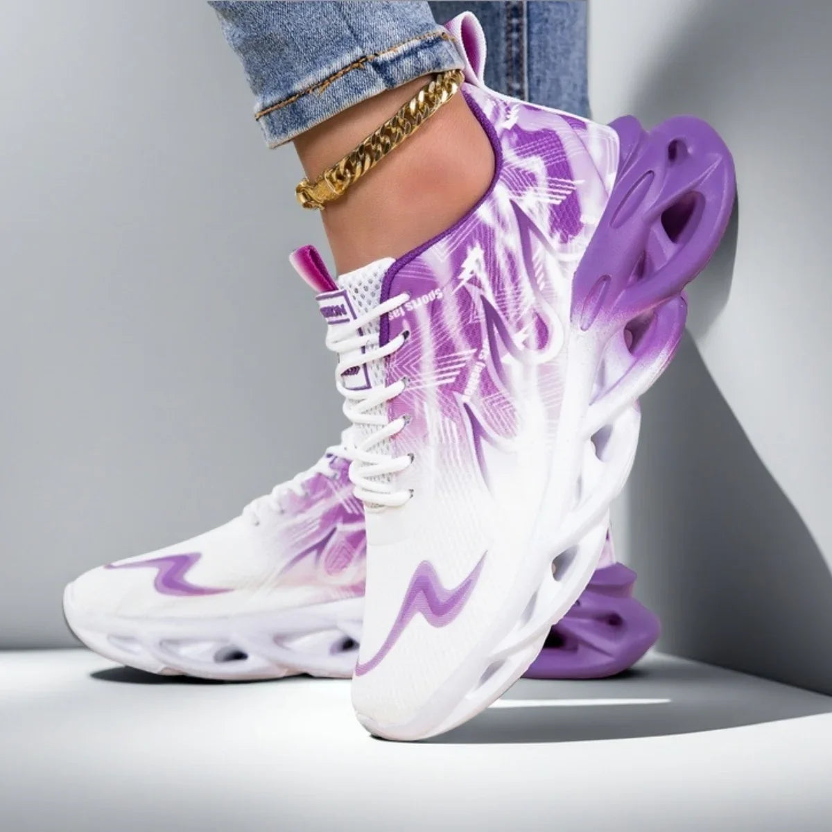 YRZL Unisex Lightweight Breathable Sports Sneakers