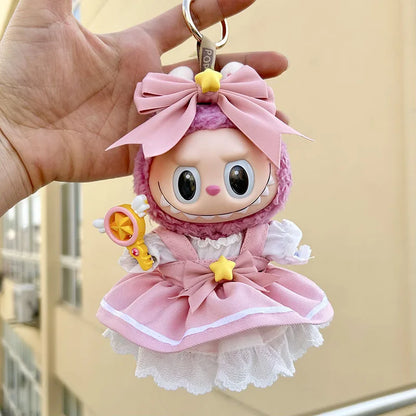 17cm Labubu Doll Clothes – Cute Kpop Idol Skirt Outfit Accessories