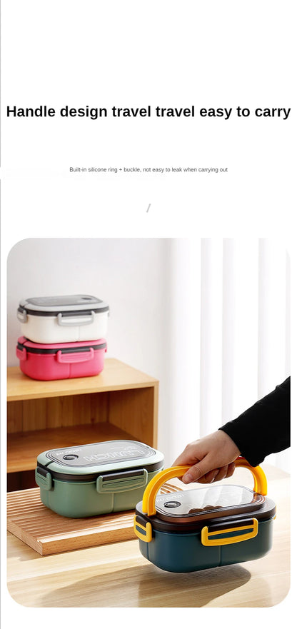 1200ML 2-Layer Bento Box – Leakproof & Portable
