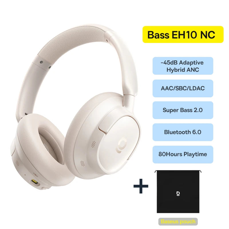Baseus Bowie H1s Wireless Noise-Cancelling Headphones