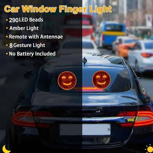 Fun Emoticon LED Hand Gesture Sign Warning Brake Light