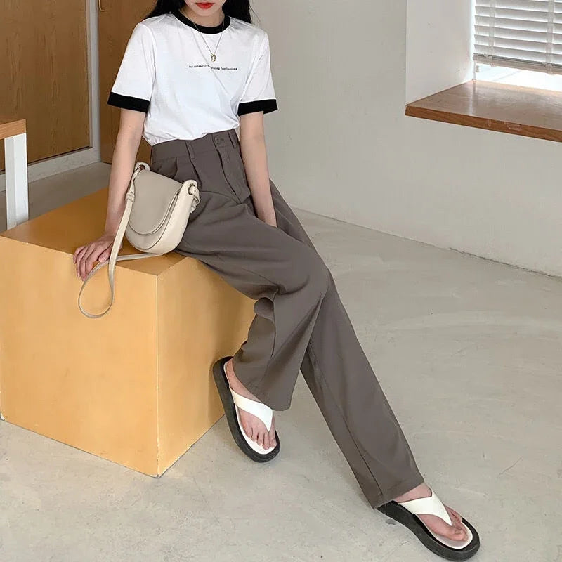 Power Elegance – High Waist Office Pants for Ladies