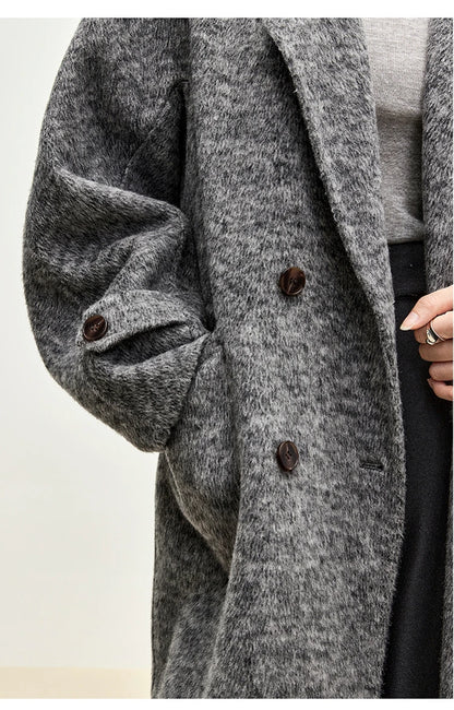 SENTUBILA Luxury Wool Coat – Elegance Redefined for Women