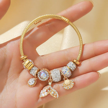 1PC Fashion Women's Multi Element Accessory Plate Family Bracelet, Suitable for Daily Wear, Party and Festival Gifts