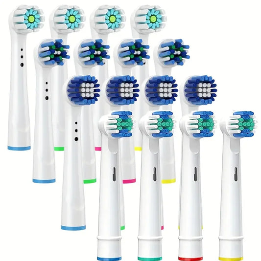 16/20PCS Brush Head nozzles for Oral B Electric Toothbrush Replacement Head Refill Sensitive Floss Cross Action for Oralb