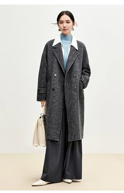 SENTUBILA Luxury Wool Coat – Elegance Redefined for Women