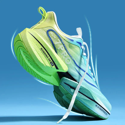 Unisex Carbon Plate Running Shoes – Lightweight, Breathable, Cushioned, Nonskid