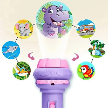 Cartoon Projection Flashlight Toy