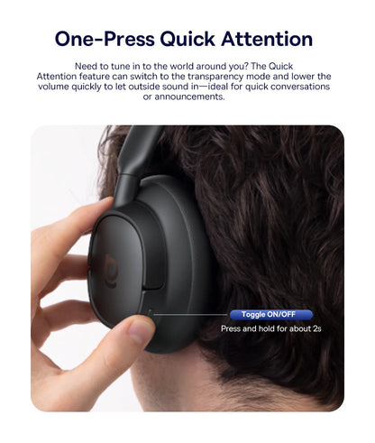 Baseus Bowie H1s Wireless Noise-Cancelling Headphones