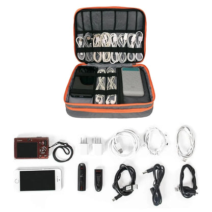 Multi-Layer Travel Cable Organizer Bag