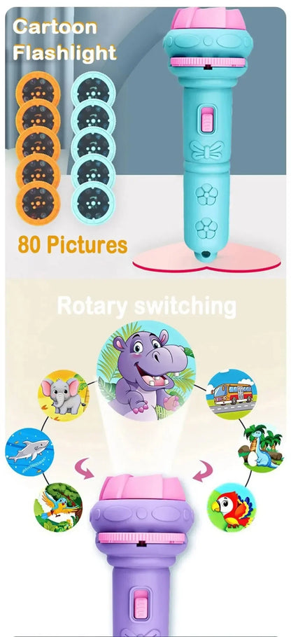 Cartoon Projection Flashlight Toy