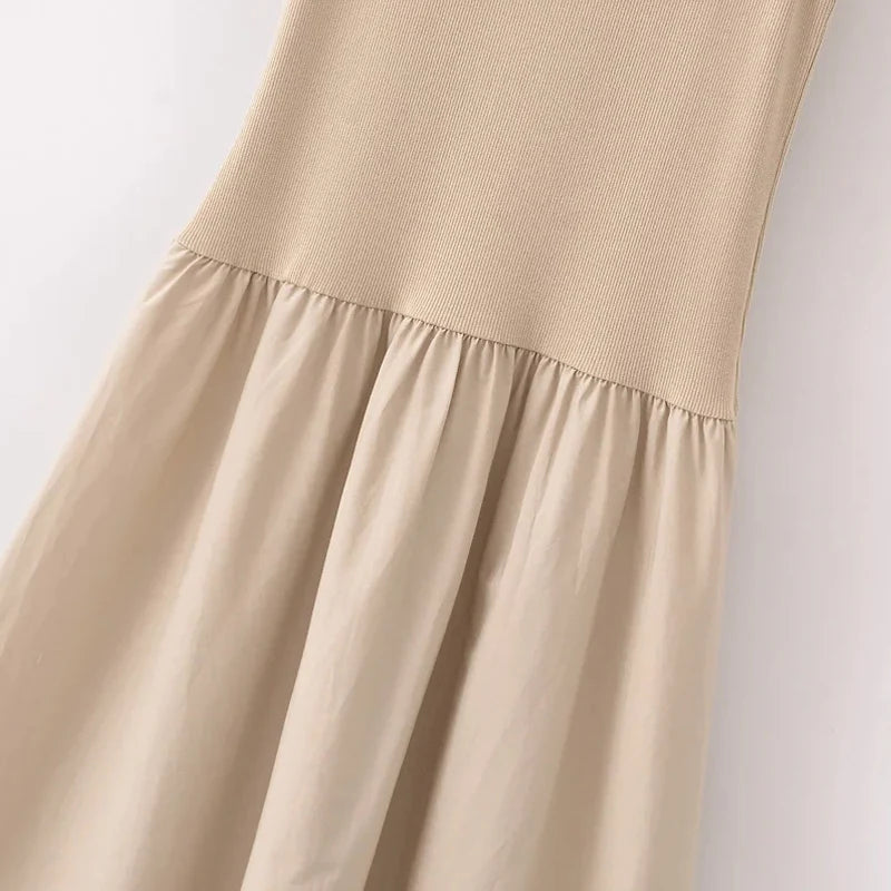 HXAO Elegant Sleeveless Long Dress – Spring 2025 Y2K Style