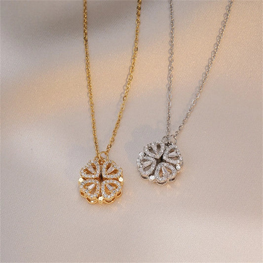 Lucky Four Leaf Clover Women Necklace