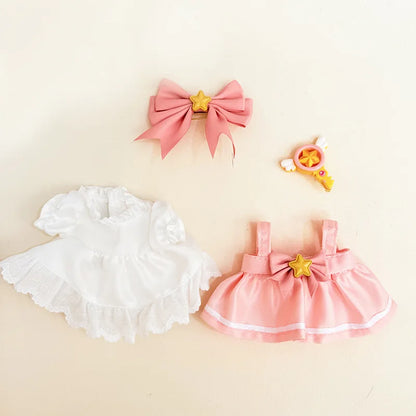 17cm Labubu Doll Clothes – Cute Kpop Idol Skirt Outfit Accessories