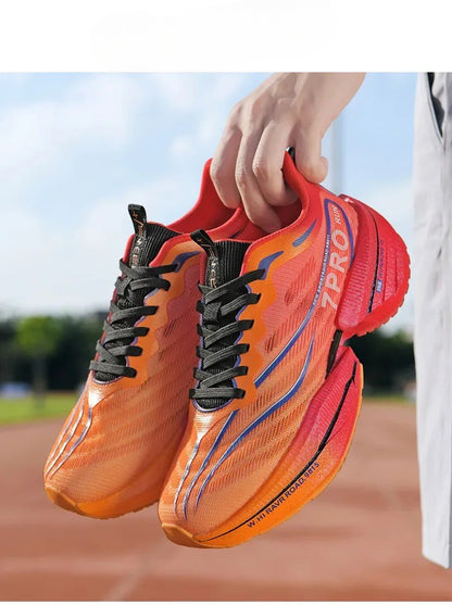 Unisex Carbon Plate Running Shoes – Lightweight, Breathable, Cushioned, Nonskid